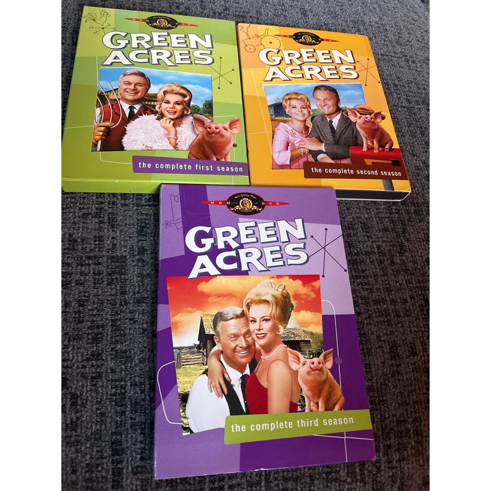 Green Acres The Complete First Second Third Seasons DVD Box Set Bundle Lot